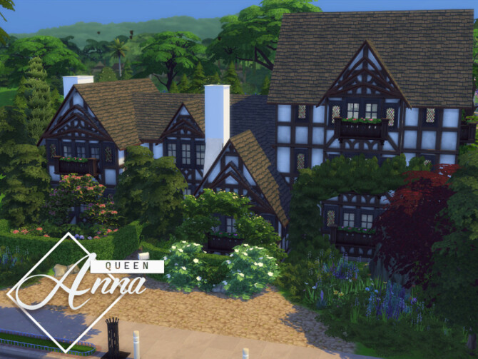 Queen Anna Big Tudor house by GenkaiHaretsu at TSR