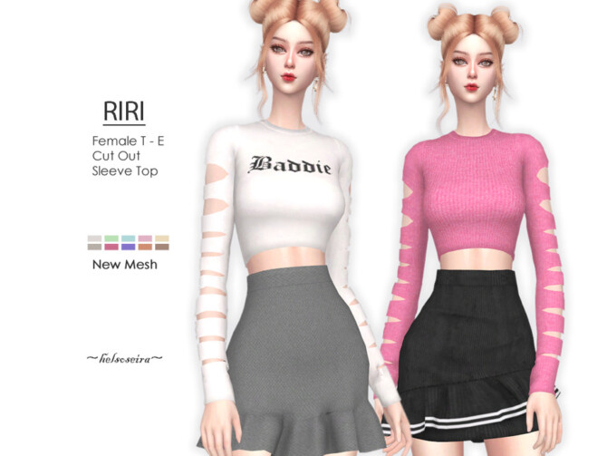 RIRI Cut Out Top by Helsoseira at TSR