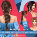 Rapunzel Hair by SonyaSimsCC at TSR