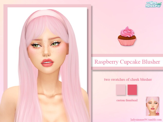 Raspberry Cupcake Blusher by LadySimmer94 at TSR