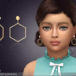 Rayna Drop Earrings For Kids by feyona at TSR