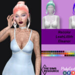 Recolor of LeahLillith’s Eleanor hair by PinkyCustomWorld at TSR