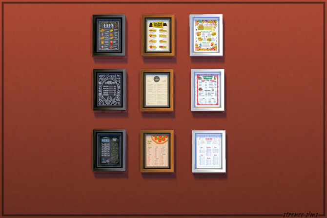 Restaurant Art Collection at Strenee Sims