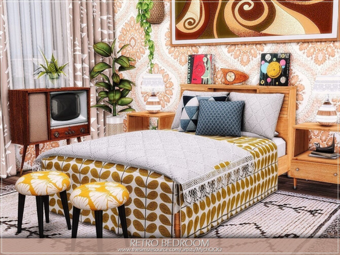 Retro Bedroom by MychQQQ at TSR