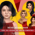 Revelation Hair for KIDS by SonyaSimsCC at TSR