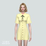 Ribbon Mini Dress WW 2 S at Marigold