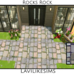 Rocks Rock floor tiles by lavilikesims at TSR