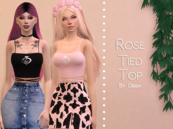 Rose Tied Top by Dissia at TSR