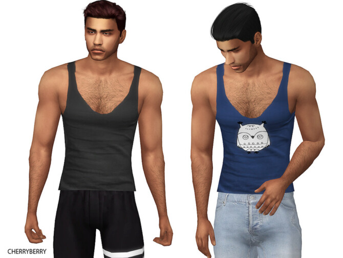 Roy Mens Tank Top by CherryBerrySim at TSR