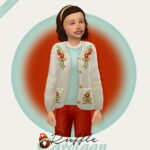 Ruffle Cardigan Kids Version at Simiracle