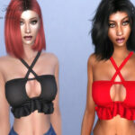 Ruffle Top Tank by pizazz at TSR