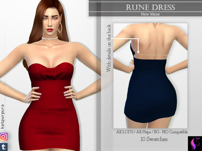 Rune Dress by KaTPurpura at TSR