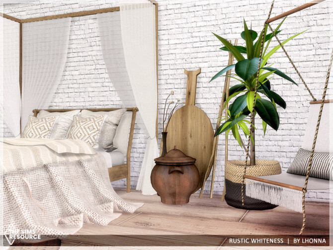 Rustic Whiteness Bedroom by Lhonna at TSR