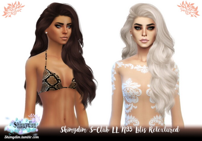 S-Club LL N93 LILIS Hair Retexture at Shimydim Sims