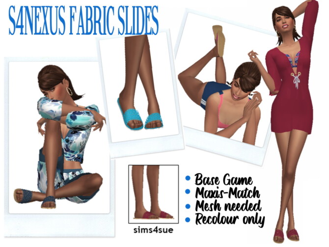 S4NEXUS’ FABRIC SLIDES at Sims4Sue