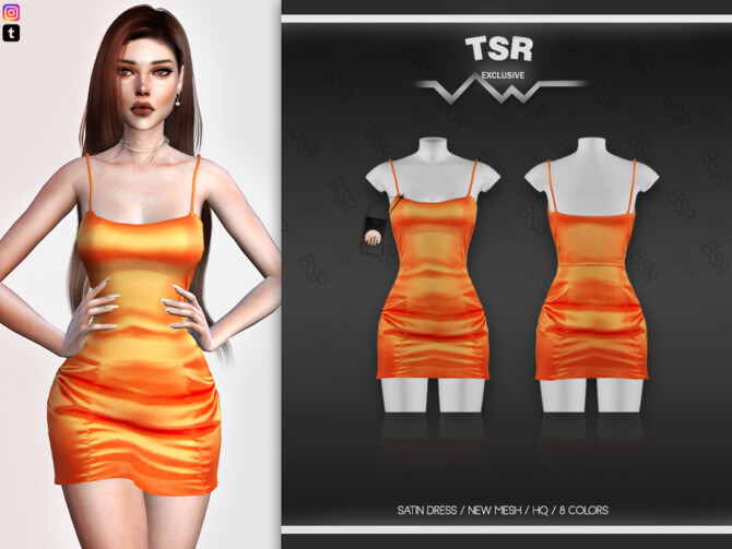 SATIN DRESS BD540 by busra-tr at TSR