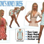 SIMTONE’S HONEY DRESS at Sims4Sue