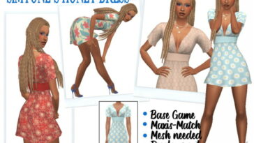 SIMTONE’S HONEY DRESS at Sims4Sue