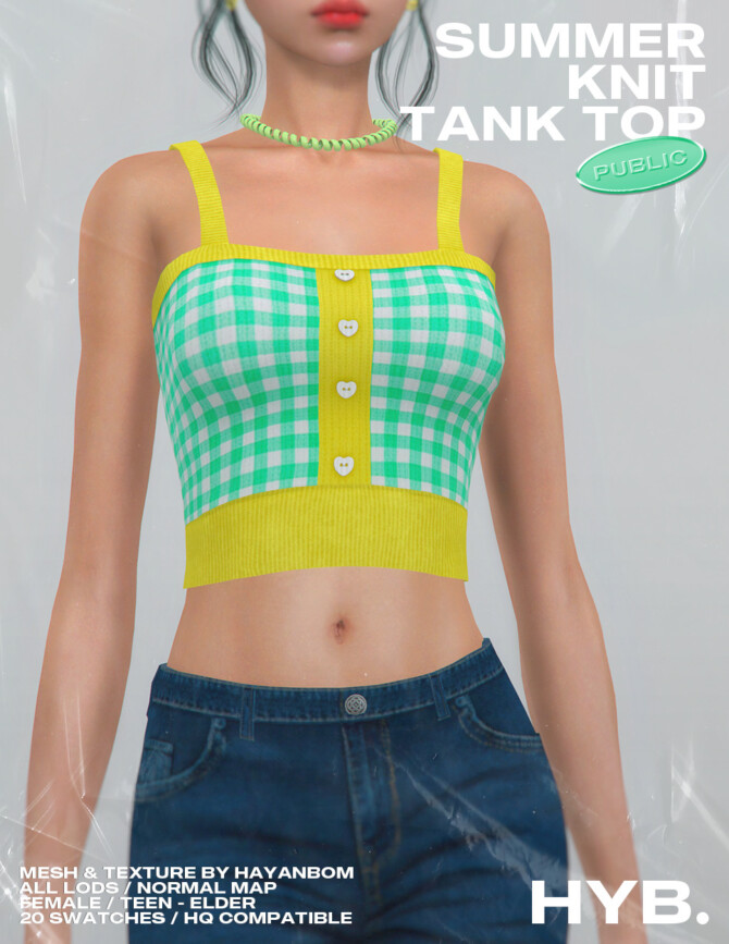 SUMMER KNIT TANK TOP at Hayanbom