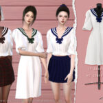 Sailor Style POPLIN Dress by ZY at TSR