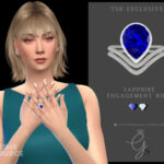 Sapphire Engagement Ring by Glitterberryfly at TSR