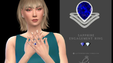 Sapphire Engagement Ring by Glitterberryfly at TSR