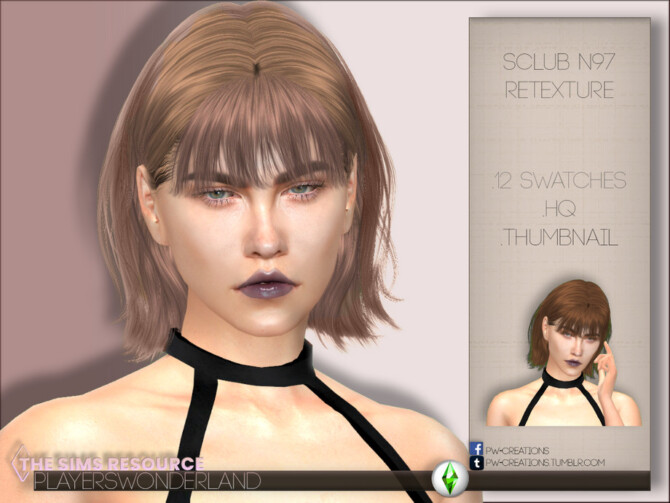 Sclub N97 Hair Retexture by PlayersWonderland at TSR