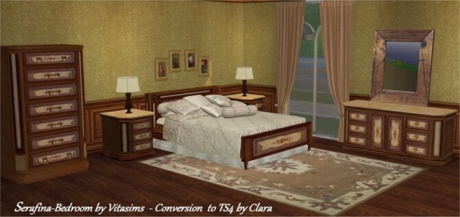 Serafina Bedroom Conversion by Clara at All 4 Sims