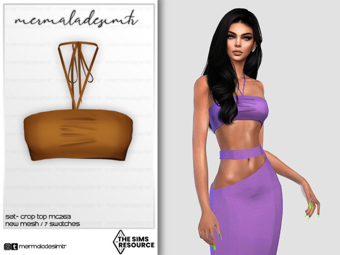 Set Crop Top MC263 by mermaladesimtr at TSR