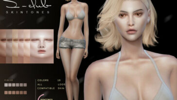 Shine soft skintones for female by S-Club at TSR