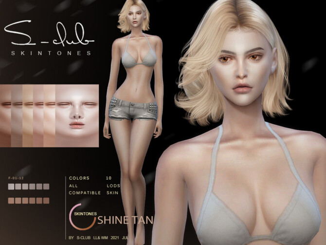 Shine soft skintones for female by S-Club at TSR