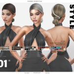 Sienna Hairstyle Set by Leah Lillith at TSR