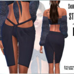 Skirt with straps at the belt by Sims House at TSR