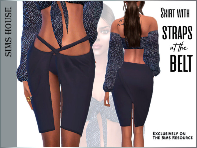 Skirt with straps at the belt by Sims House at TSR