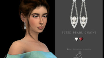 Sleek Pearl Chains by Glitterberryfly at TSR