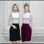 Sleeveless blouse with skirt by Arltos at TSR