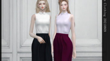 Sleeveless blouse with skirt by Arltos at TSR