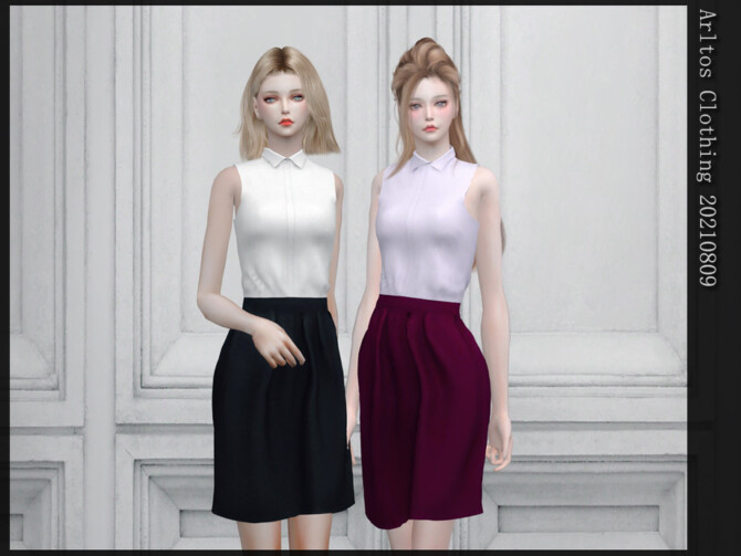 Sleeveless blouse with skirt by Arltos at TSR