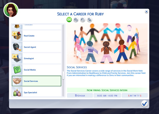 Social Services Career at Kiara’s Sims 4 Blog