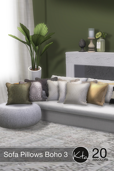 Sofa Pillows Boho 3 at Ktasims