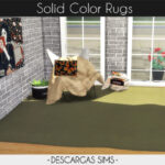 Solid Color Rugs at Descargas Sims