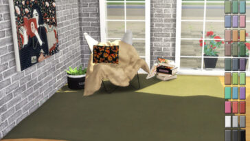 Solid Color Rugs at Descargas Sims