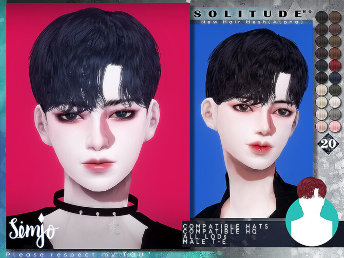 Solitude Hair by KIMSimjo at TSR