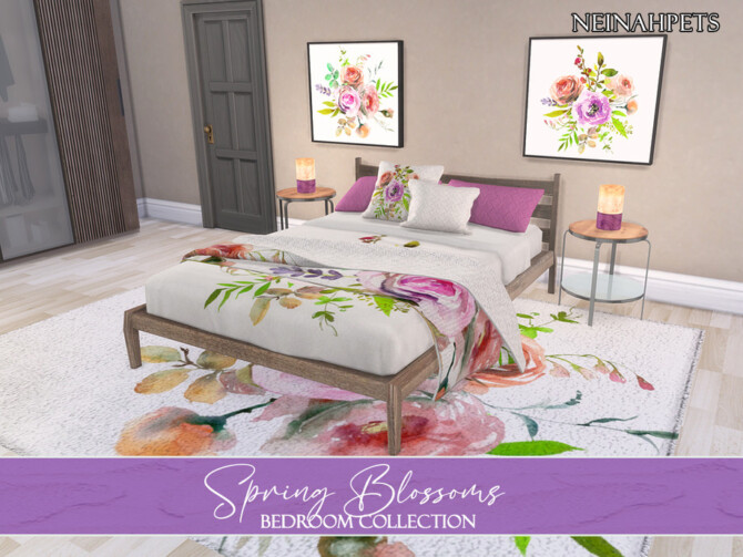 Spring Blossoms Bedroom Pt 1 by neinahpets at TSR