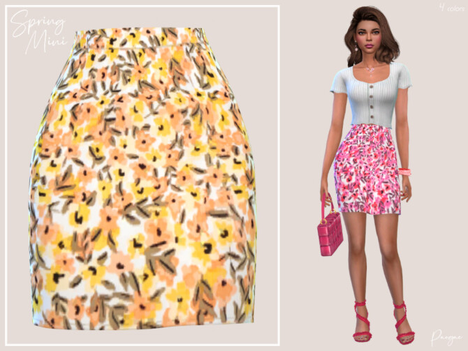 Spring Mini Skirt by Paogae at TSR