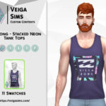 Stacked Neon Tank Tops by David_Mtv at TSR