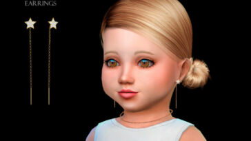 Star Earrings Toddler by Suzue at TSR