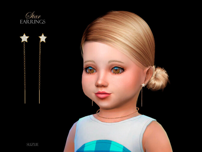 Star Earrings Toddler by Suzue at TSR