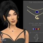 Star and Moon Necklace by Glitterberryfly at TSR