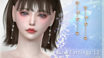 Star earrings 12 by Arltos at TSR